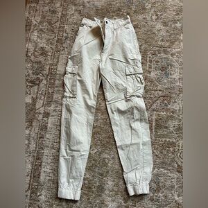 Abercrombie & Fitch Cream Cargo Pants